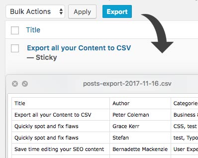 Export ACF Fields to CSV