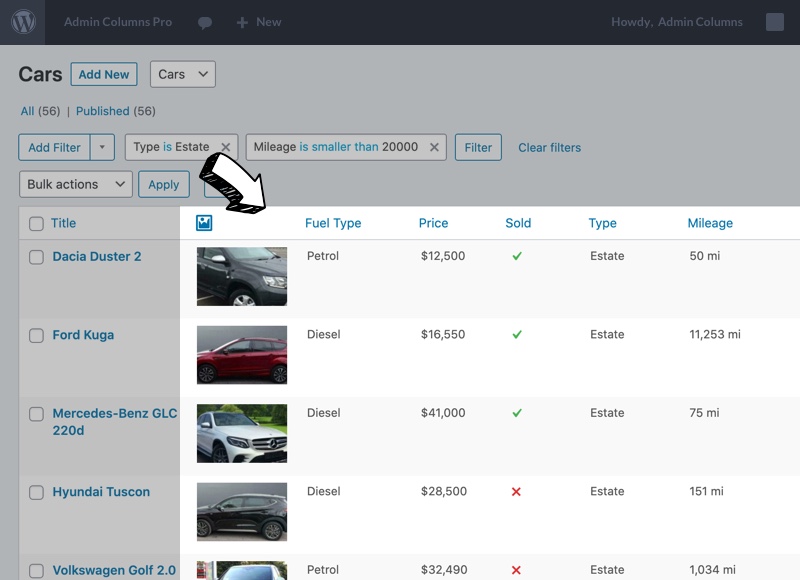 Display any custom field data on the posts list table.