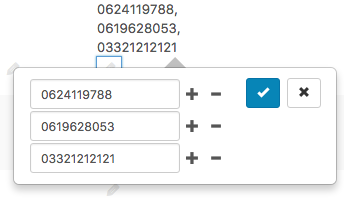 Inline edit support for multiple values with a new editing interface