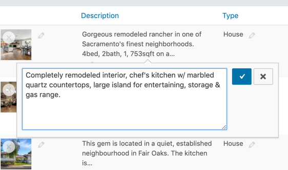 Quick edit ACF Text field data