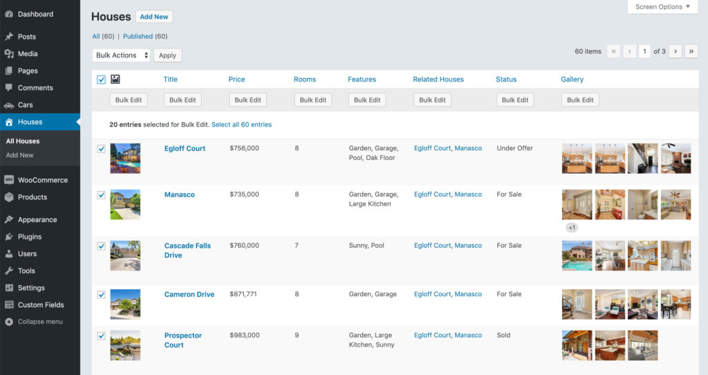 Bulk Edit any content from the WordPress list table - Admin Columns Pro
