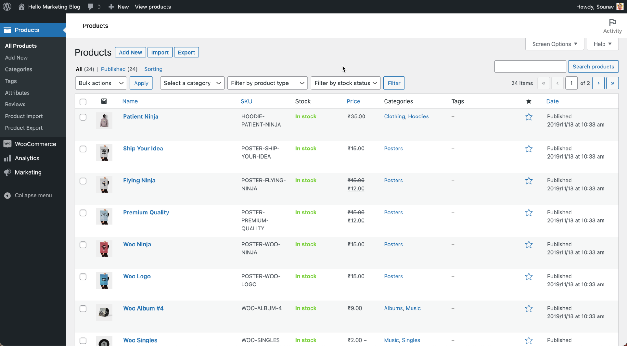 Customized Menu in WordPress Admin Dashboard