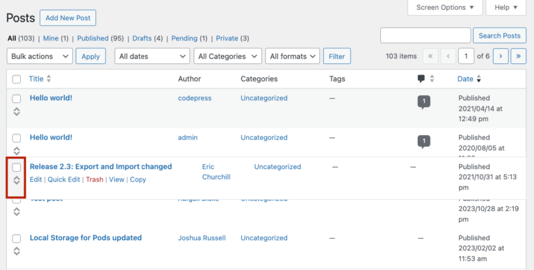 Step-by-Step Post Ordering for WordPress - Blog - Admin Columns
