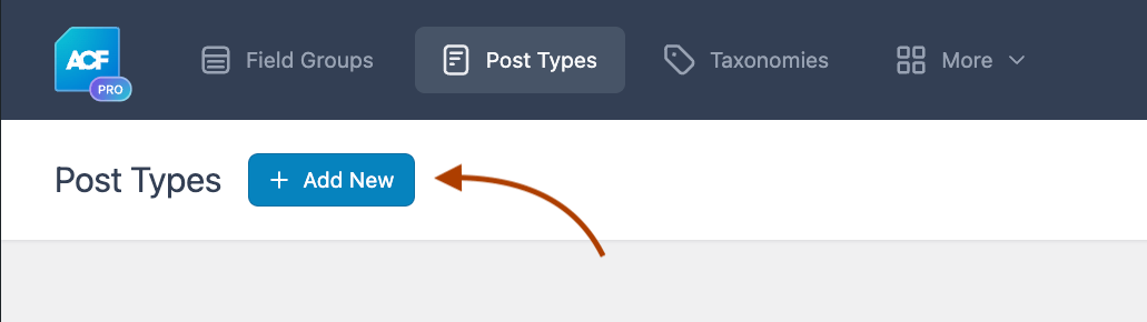 6 – Add new post type with ACF