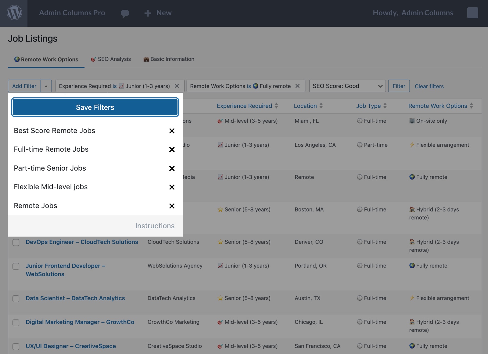 Smart Filtering with Rank Math