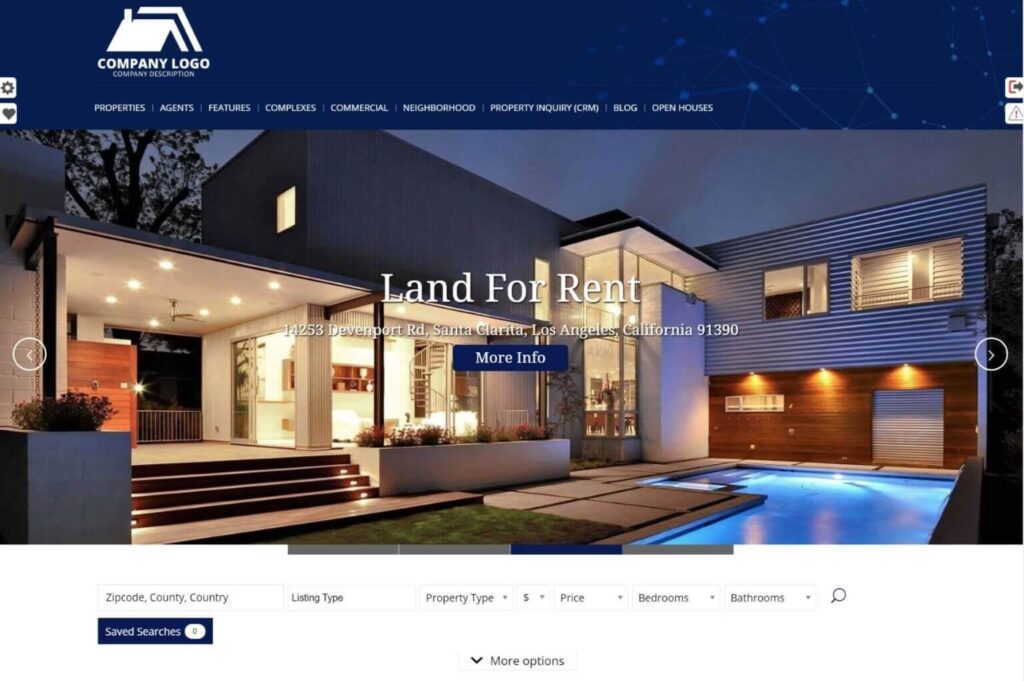 Realtyna WPL Pro demo site for real estate