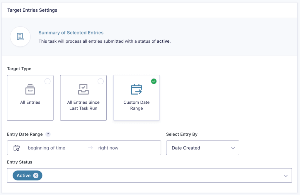 10 – Setting a date range for export