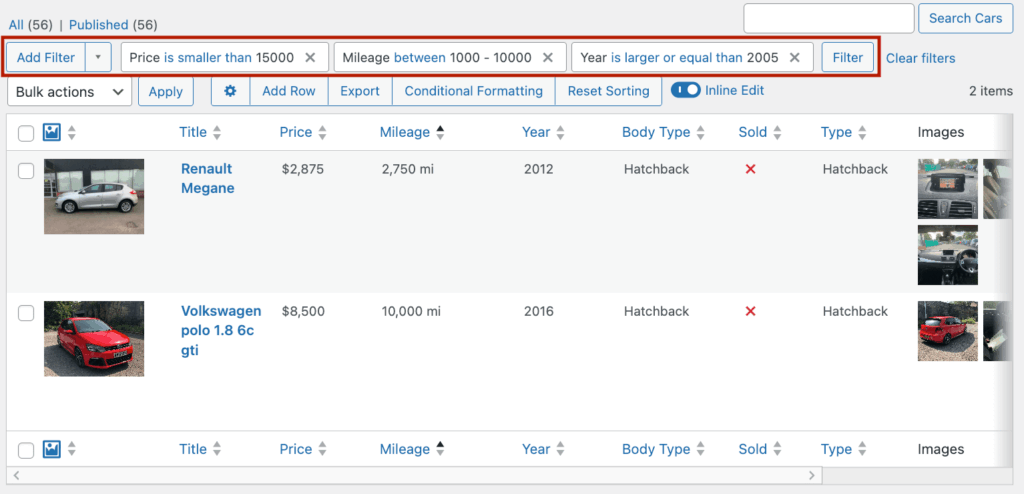 Adding multiple smart filters to segment data