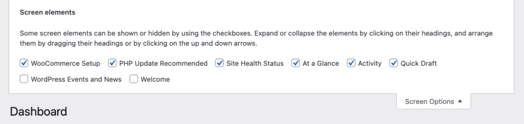 10 - Screen elements tab