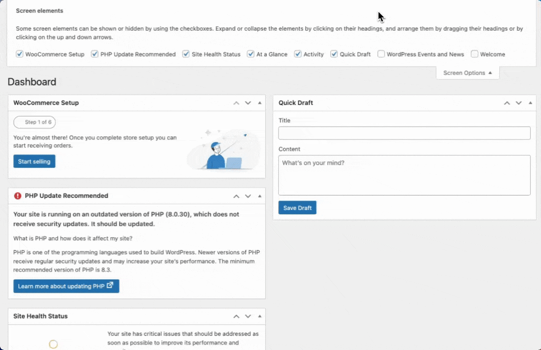 11 - Collapsing WordPress widgets