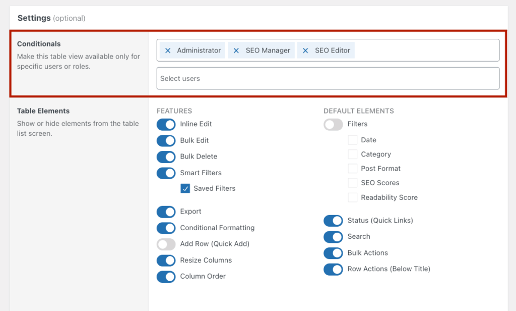 23 - User role access management in Admin Columns